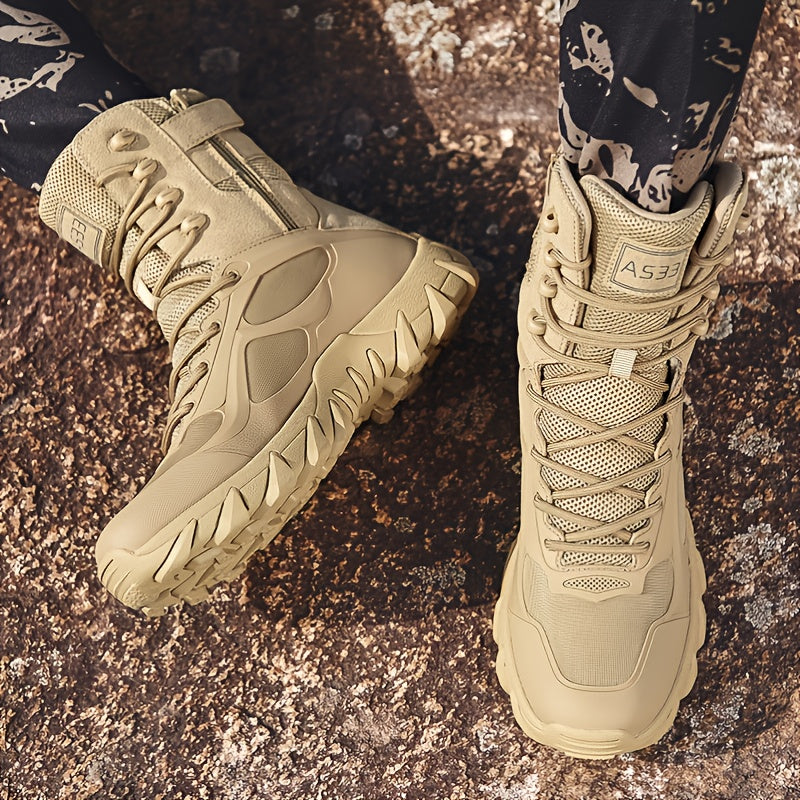 Men's Military Tactical Boots Wear-resistant Non-slip Comfortable Outdoor Shoes For Hiking Climbing Hunting Trekking, Men's Footwear