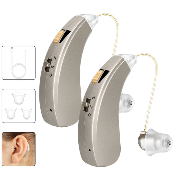 Elderly Rechargeable Sound Amplifier Behind-The-Ear Rechargeable Sound Amplifier