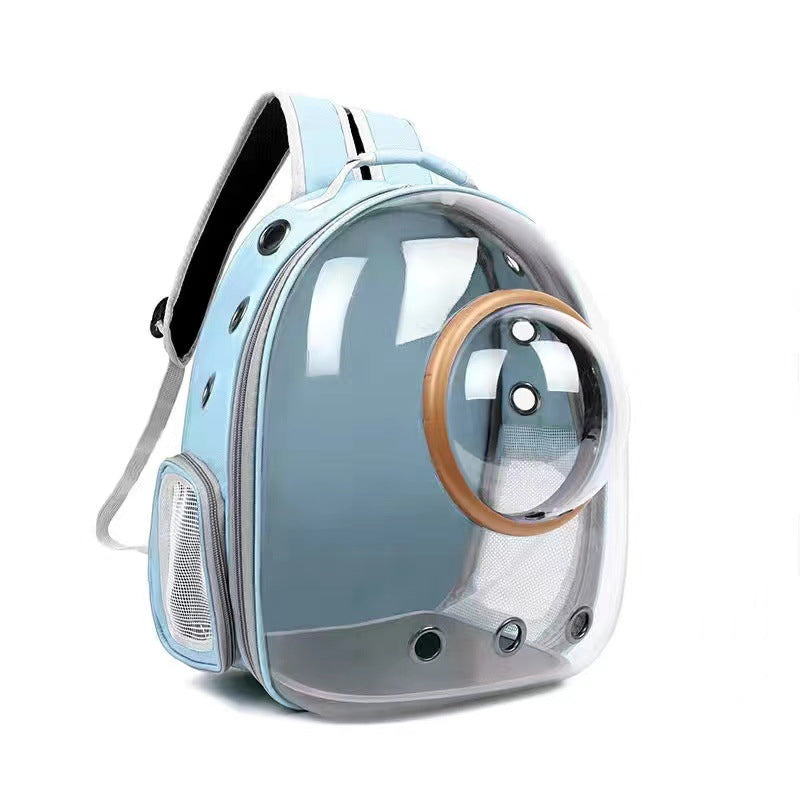 Transparent Cat Bag New Portable Space Capsule Pet Bag Breathable Double Shoulder Cat Backpack
