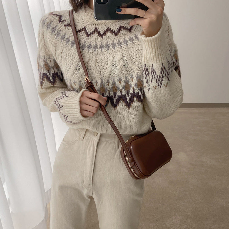 Spring And Summer New Korean Version Retro Mini Messenger Bag Female Ins Wild Shoulder Bag Trendy Texture Small Square Bag