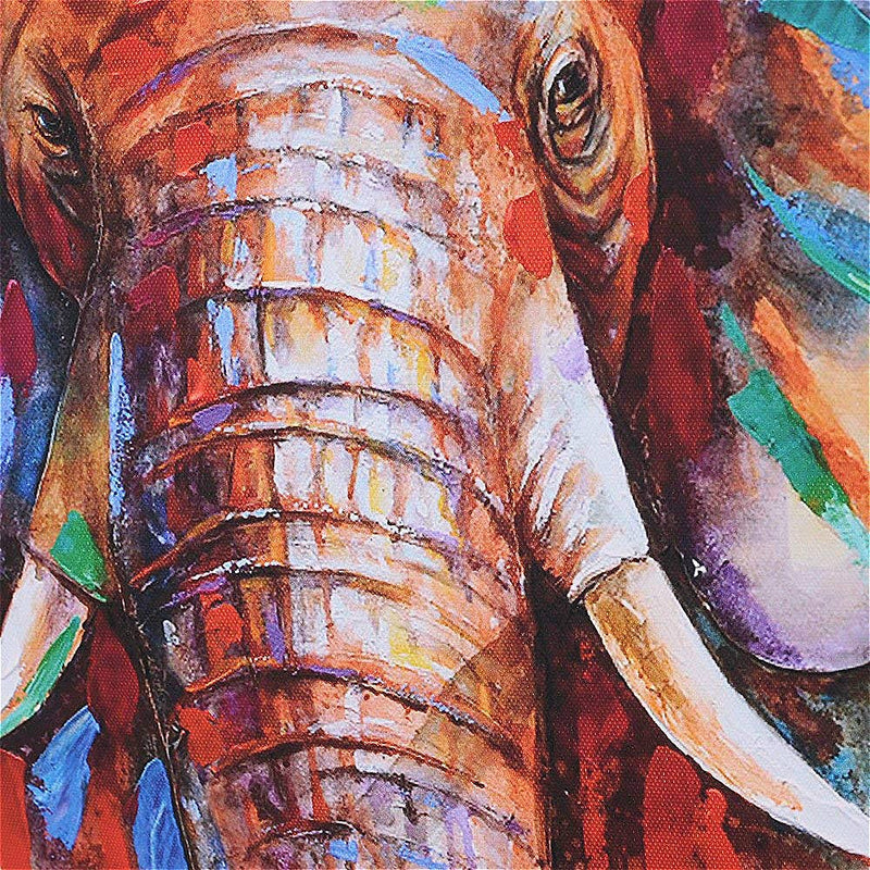Elephant Head Canvas Painting