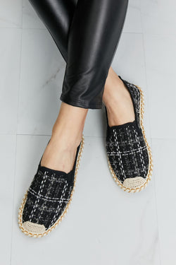 Forever Link Plaid Round Toe Slip-On Flats