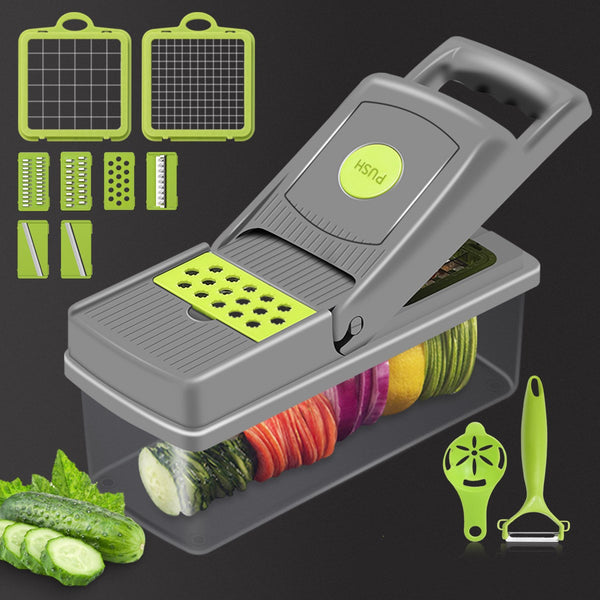 Kitchen Multifunctional Vegetable Cutter Potato Dicer Slicer Cucumber Shredder Home Multifunctional Vegetable Cutter