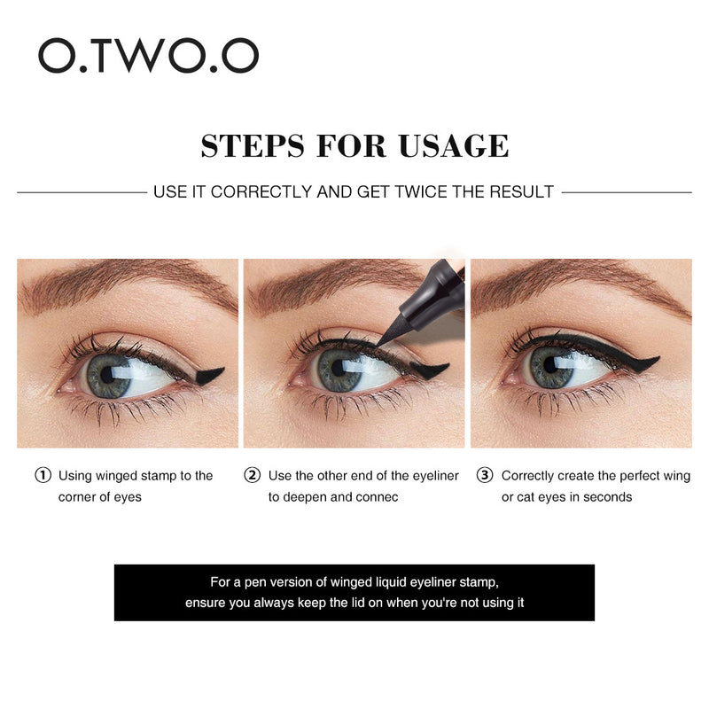 O.TWO.O Stamp Double-ended Eyeliner Charm Cat's Eye Eyeliner Pencil