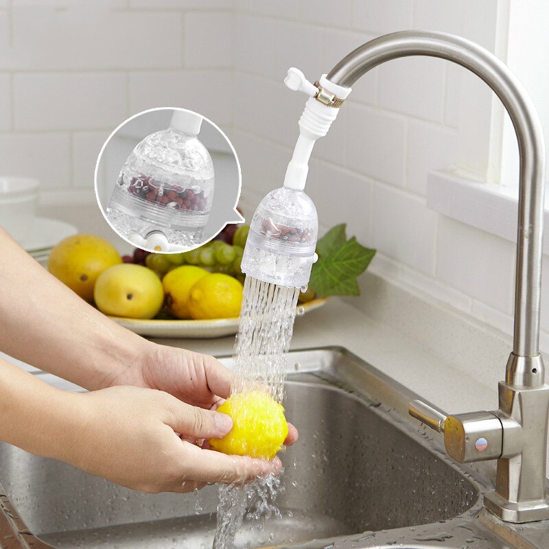 Universal Plastic Faucet Nozzle 360 Rotary Kitchen Faucet Shower Head Economizer Filter Water Stream Faucet Pull