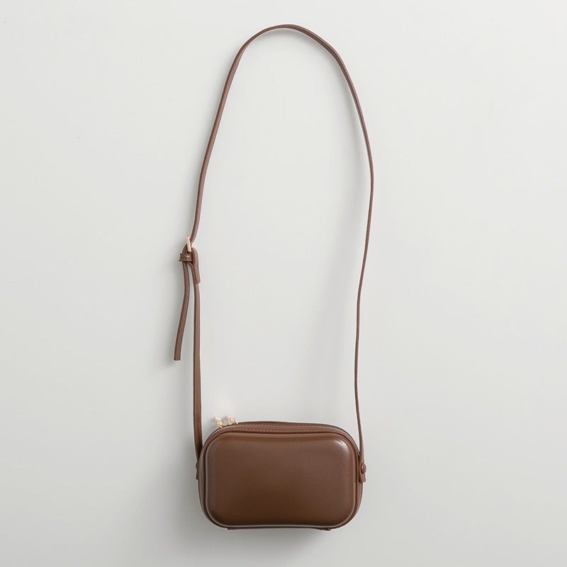 Spring And Summer New Korean Version Retro Mini Messenger Bag Female Ins Wild Shoulder Bag Trendy Texture Small Square Bag