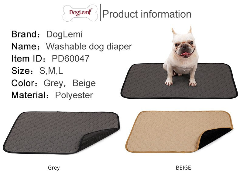 Reusable Dog Diaper Waterproof Pet Urine Mat Urine Water Absorbent Mat for Dog Cats Sleeping Bed Blanket Puppy Training Pads