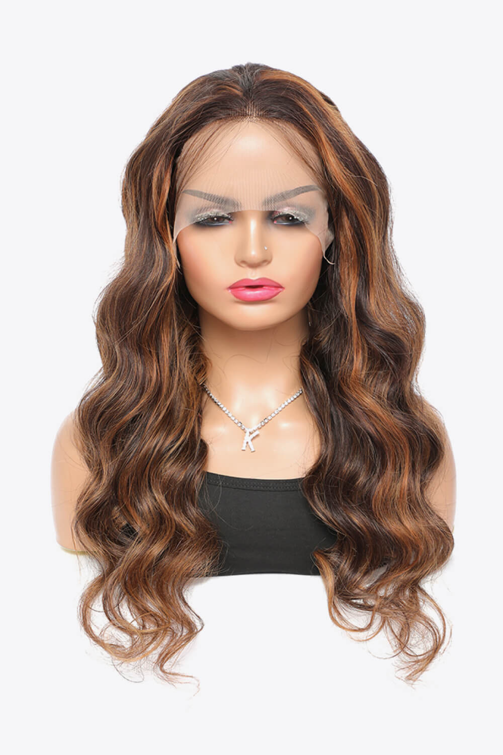 18" #p4/27 13*4" Lace Front Wave Wigs Human Virgin Hair 150% Density