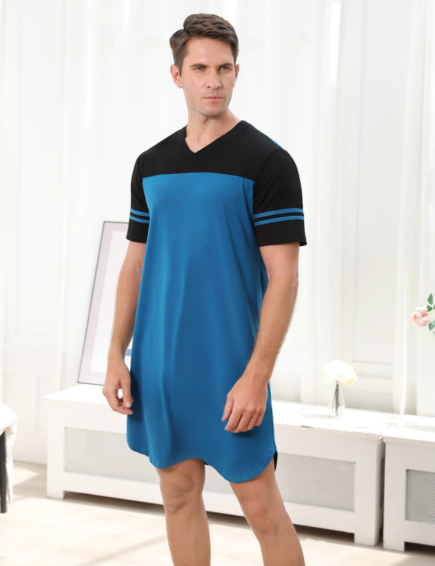 Men'S Loungewear Fashion Casual Home Hospital Multi-Purpose Nightdress