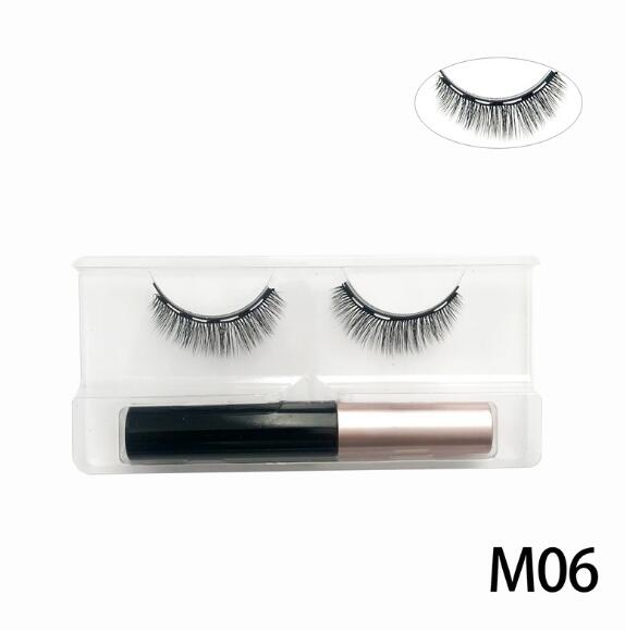 3D Mink Magnetic Eyelashes Waterproof Lasting Magnetic Eyeliner Magnet Mink Eyelashes Makeup Extension False Eyelashes
