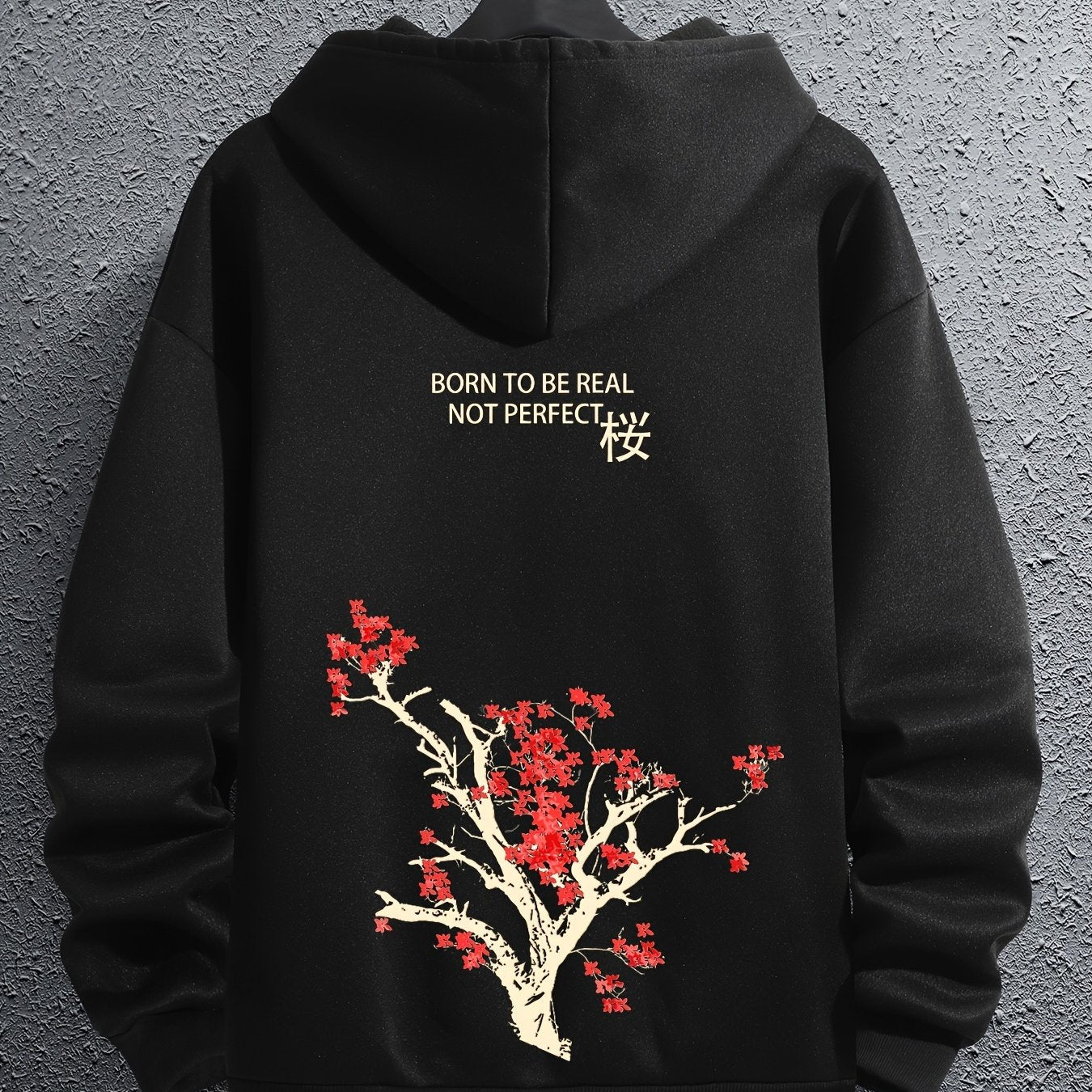 Men's Fleece Loose Long Sleeve Drop Shoulder Hoodie