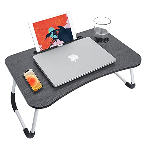 Laptop Desk for Bed Sofa with Adjustable Tilting Top