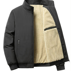 Two Sizes Small, Men's Fleece Jacket With Zipped Pockets For Winter Jacket Best Sellers
