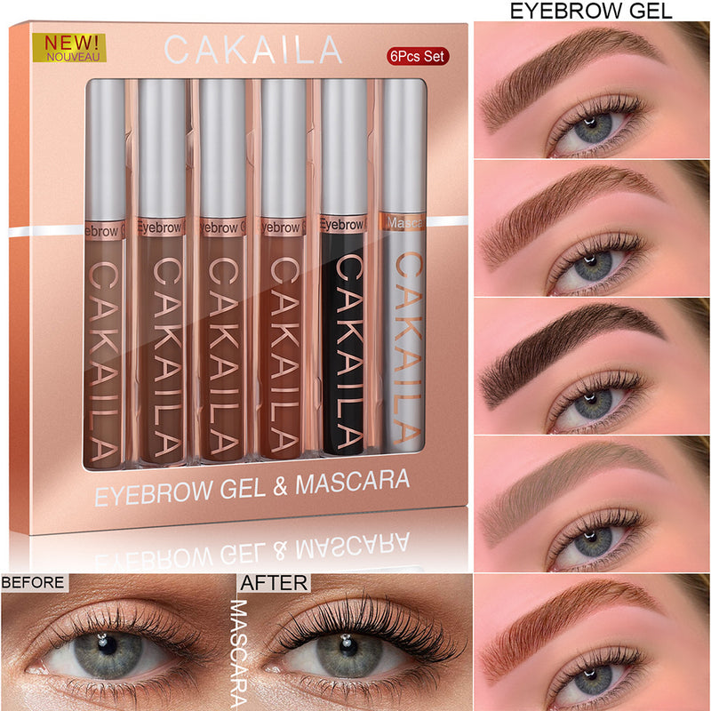 CAKAILA  Eyebrow dye matte non-smudge dyeing makeup eyebrow shaping eyebrow dye mascara set