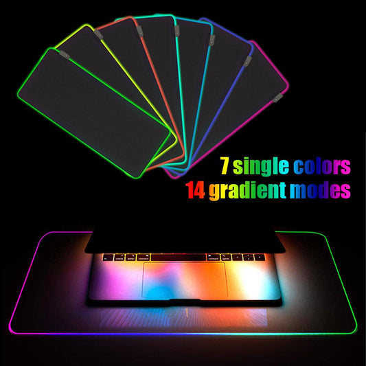 RGB Soft Large Gaming Mouse Pad Non-Slip Oversize Glowing Led Extended - Annizon Home Essentials