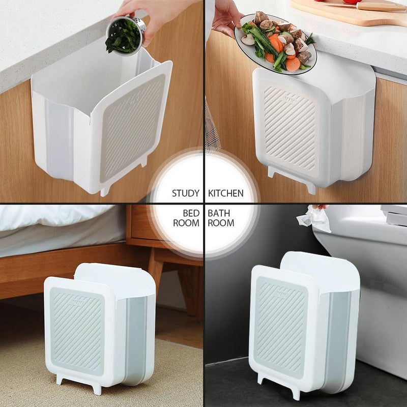 Kitchen Multifunctional Wall-mounted Folding Trash Can Waste Bin SP freeshipping - Annizon Home Essentials