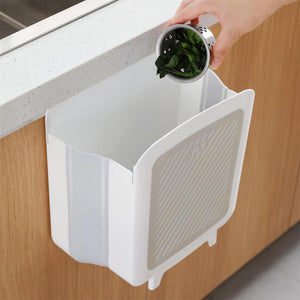 Kitchen Multifunctional Wall-mounted Folding Trash Can Waste Bin SP