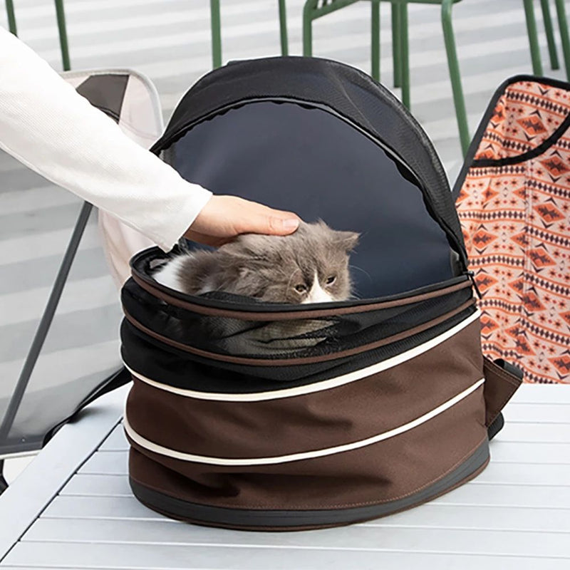 Cat Bag Expandable Out Portable School Bag Cat Cage Shoulder Backpack Pet Bag Summer Breathable Cat Out Backpack