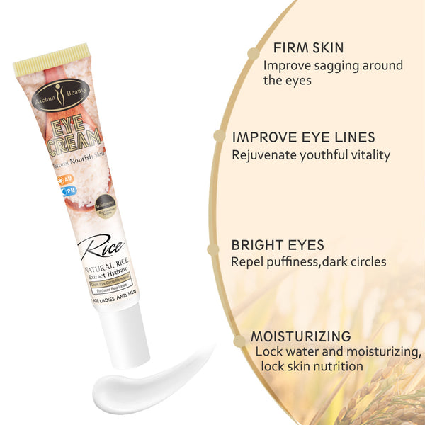 Rice Eye Cream To Remove Eye Bags And Dark Circles To Fade Fine Lines And Firming Eye Care Eye Cream