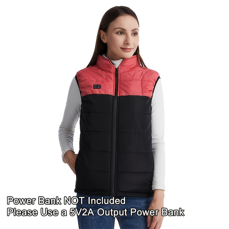 Lightweight Heating Vest With 3 Heating Level, Warming Coat With Heating Pad For Men Women Without Battery,Not Suitable For People With Pacemakers(Please Choose 2-3 Sizes Larger)