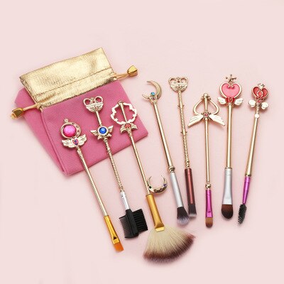 8 Sailor Moon Makeup Brushes Anime Periphery Birthday Holiday Gifts