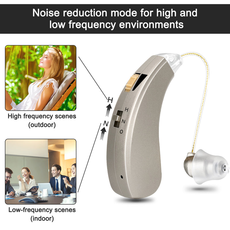 Elderly Rechargeable Sound Amplifier Behind-The-Ear Rechargeable Sound Amplifier