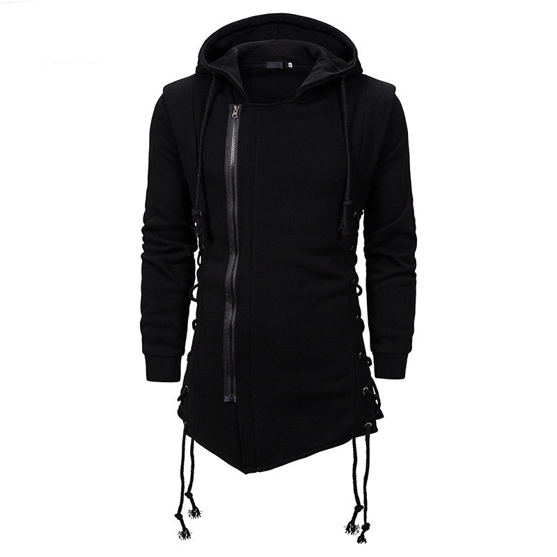 Trendy Men's Hoodie Dark Hooded Loose Coat