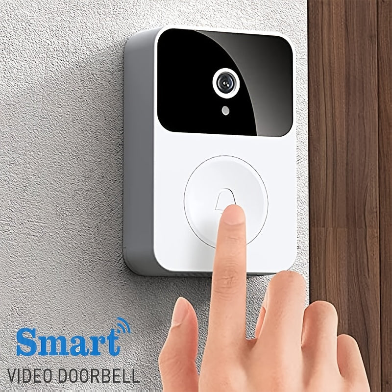 Mini Wireless Video Doorbell With Camera, Wide Angle Intelligent Visual WiFi Rechargeable Security Door Doorbell, 2-Way Audio, Motion Detection, HD Night Vision