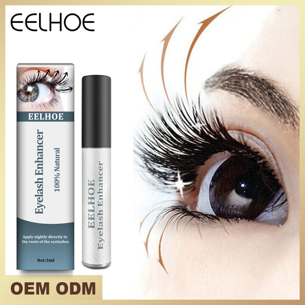 EELHOE Mascara Black Curly Lashes Eyebrows Natural Beautiful Mascara Moisturizing Traceless Slender Mascara