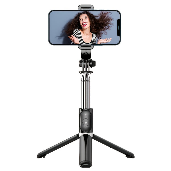 Selfie Stick Tripod With Wireless Remote Control, All In One Expandable Portable IPhone Tripod Selfie Stick, Compatible With IPhone 13 12 11 Pro Xs Max Xr X 8Plus 7, Galaxy Note10/S20/S10/OnePlus 9/9 PRO Etc.