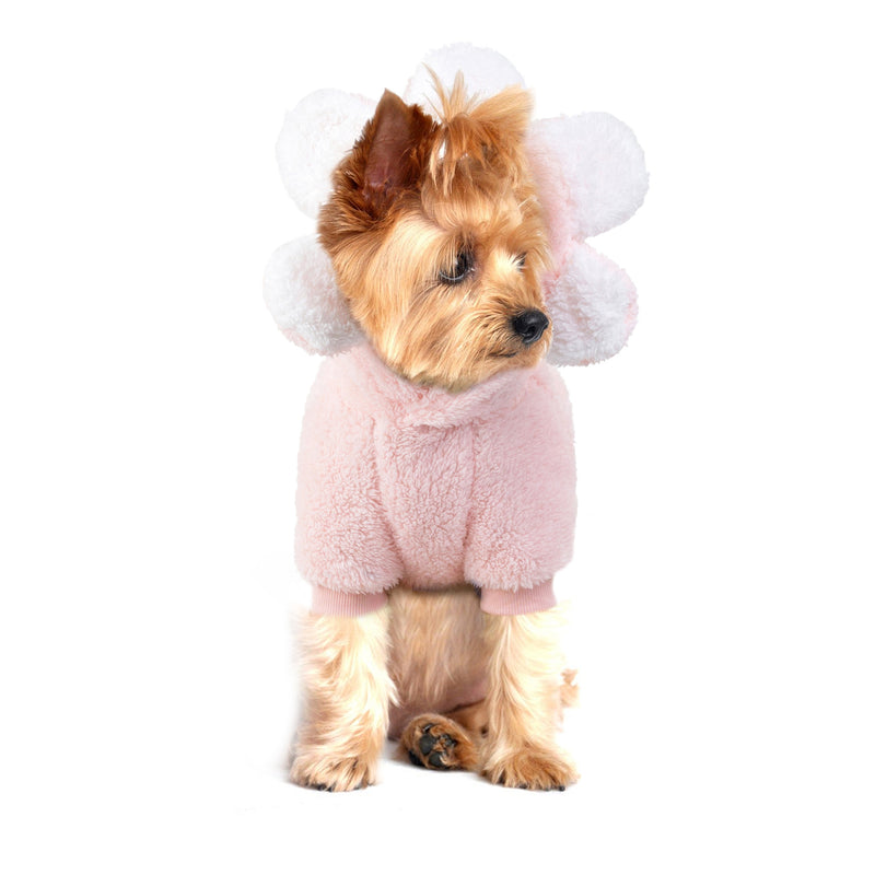 Dog Sun Flower Korean Version Cute Pet Clothes Cotton Sweater Autumn And Winter New Personality Dog Clothes