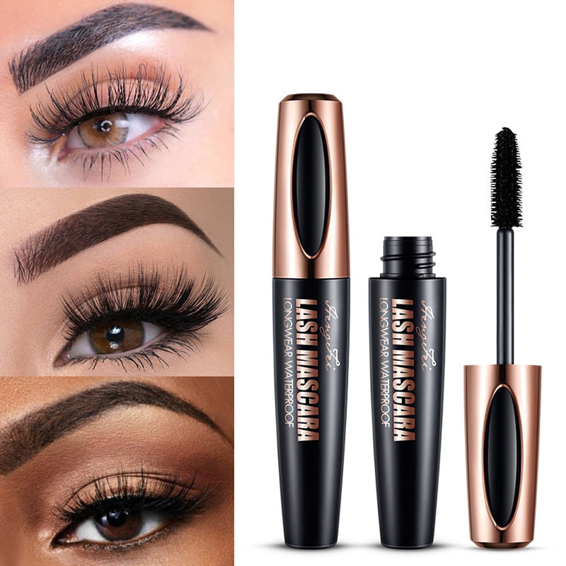 HENGFEI fiber eyelash mascara Black Waterproof Eyelash Long Curling Mascara Eye Lashes Extension makeup mascara de cilios