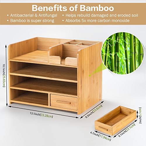 Bamboo Desktop Organizer