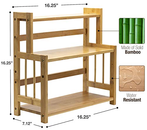 Bamboo Wooden Shelf Rack