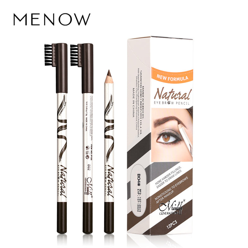 Meinuo P135 Eyebrow Pencil Fine Eyebrows 12 Five-Color Roots