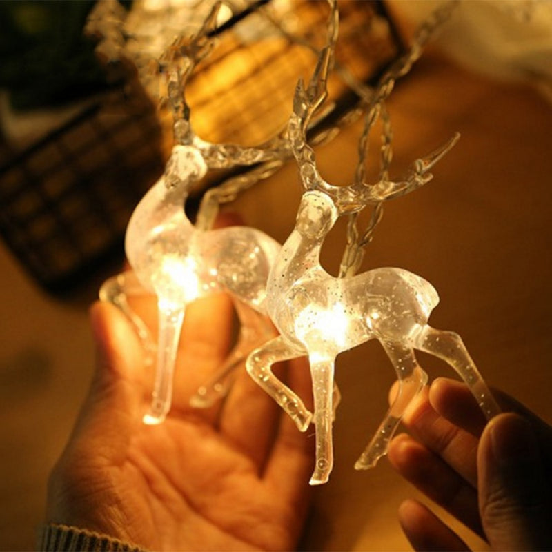 Battery Power Transparent Sika Deer LED String Light
