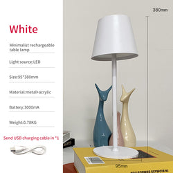 American Nordic LED Hotel Bar Table Desktop Decoration Eye Protection Creativity USB High Foot Metal Charging Table Lamp