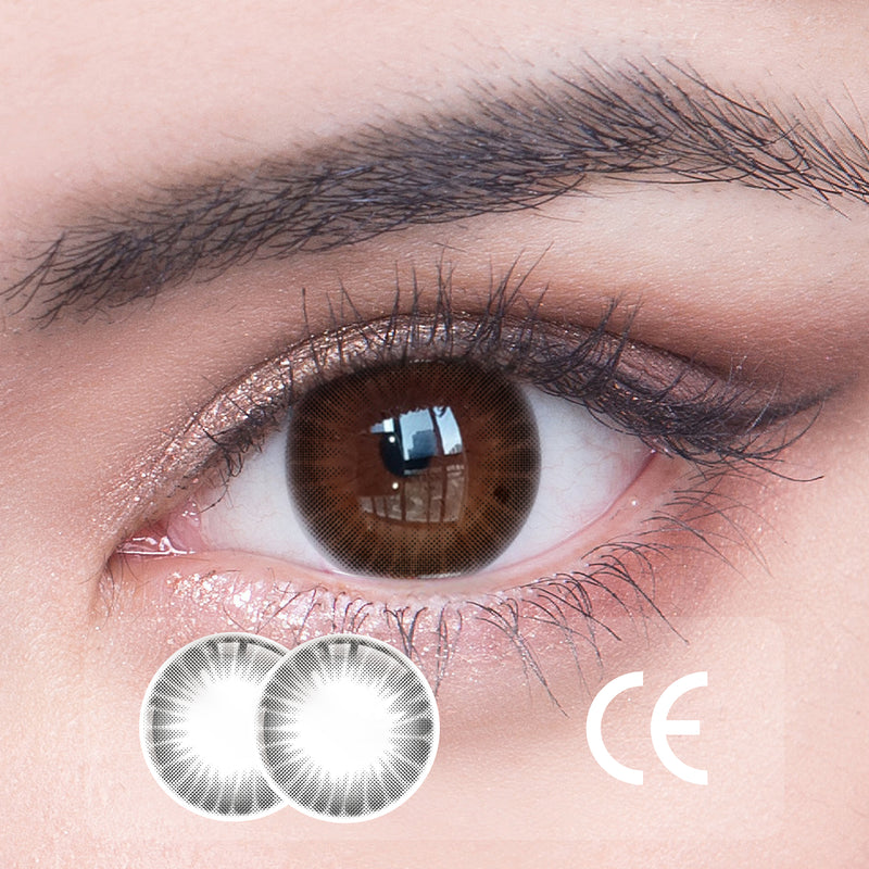 1Pcs CE Certificate Eyes Beautiful Pupil Colorful Girl Cosplay Contact Lenses Brown