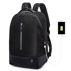 New Men's Wear-Resistant Oxford Korean Version Charging Backpack Casual Multi-Compartment Waterproof Backpack Computer Backpack