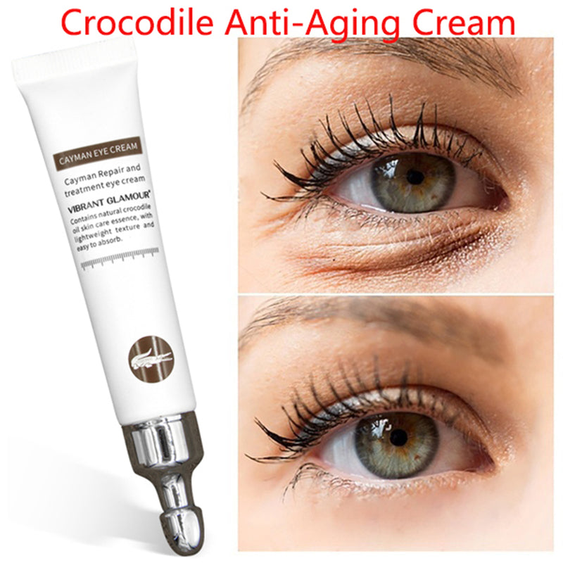 1Pc Magic Eye Cream Removal Dark Circle Anti-Wrinkle Eye Bags Repair Crocodile Eye Serum Peptide Collagen Serum Eye Care