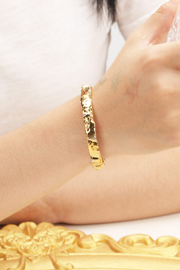 18K Gold Plated Rhinestone Bracelet