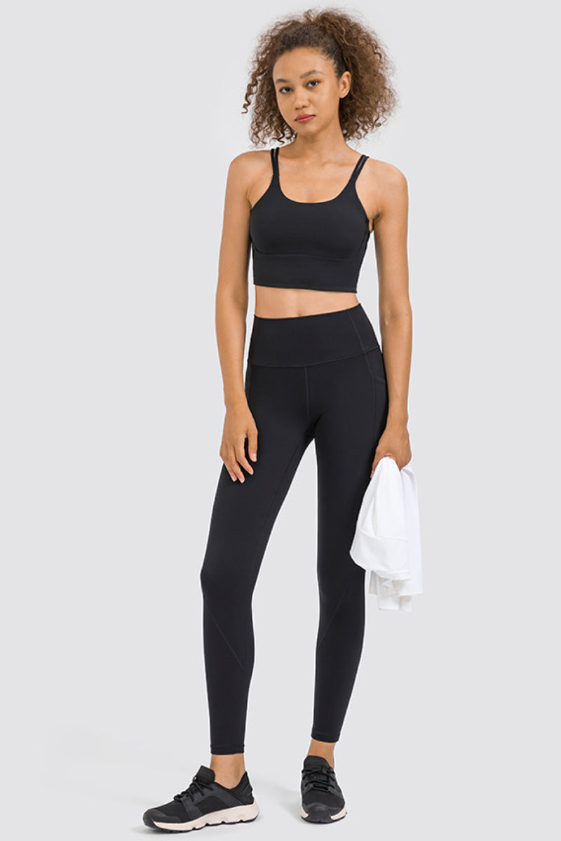 High Rise Yoga Leggings with Side Pocket