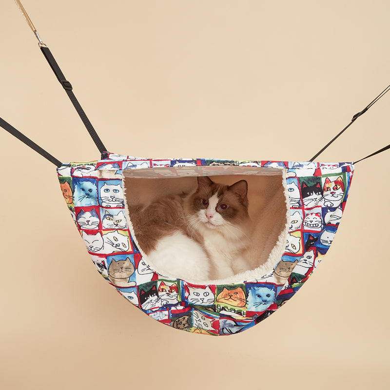 Pet Hammock Wall Dual-Use Toys Leisure Life Wear Resistant Nest Double-Layer New Cat Wall Hanging Cat Indoor Hanging