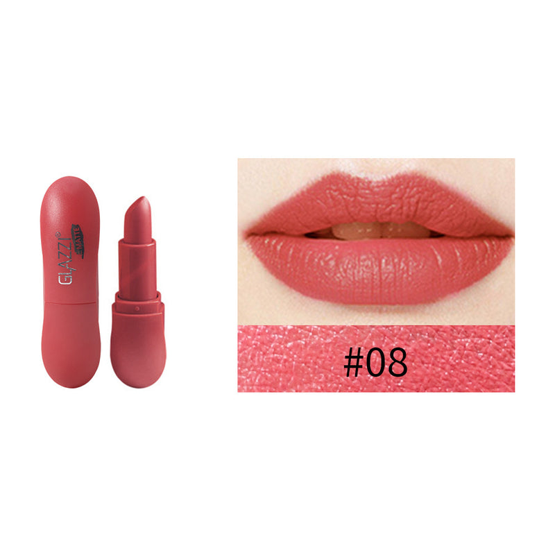 12 Color Rhombic Matte Lipstick Yeast Color Does Not Stick To The Cup And Does Not Fade