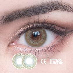 1Pcs FDA Certificate Eyes Beautiful Pupil Colorful Girl Cosplay Contact Lenses Green