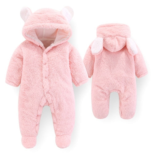 Baby 0-3 Months Girls Baby Footies Velvet Newborns Baby Boys Clothes Autumn Winter Baby Clothing Suits for 3M 6M 9M 12M