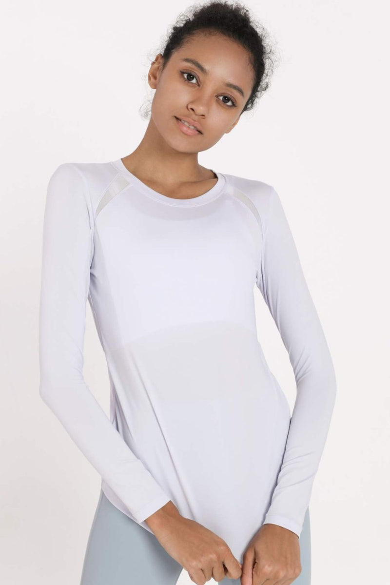 Quick-Dye Curved Hem Sports Top