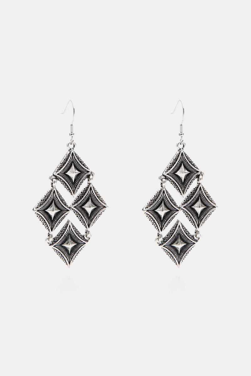 Stainless Steel Geometric Dangle Earrings