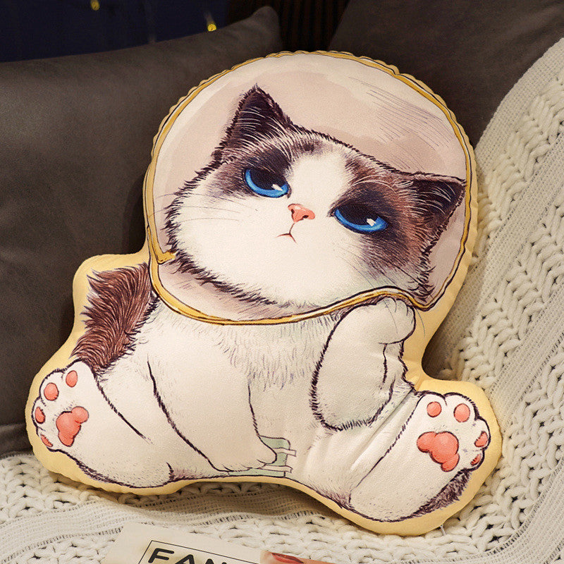 New Cute Double-Sided Printing Cat Pillow