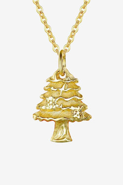 Christmas Tree 925 Sterling Silver Necklace